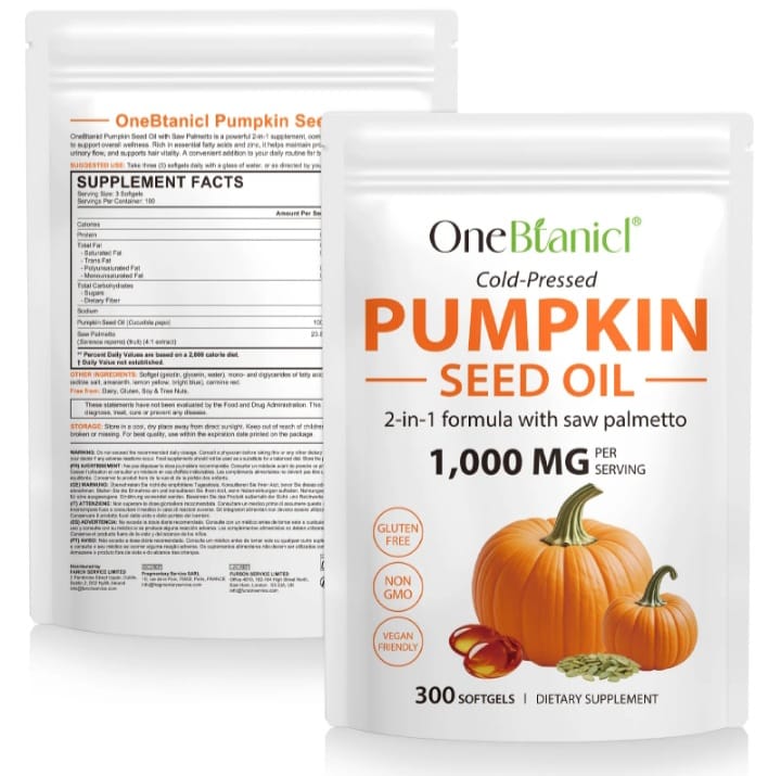 PUMPKIN SEED OIL W/SAW PALMETTO $60.00