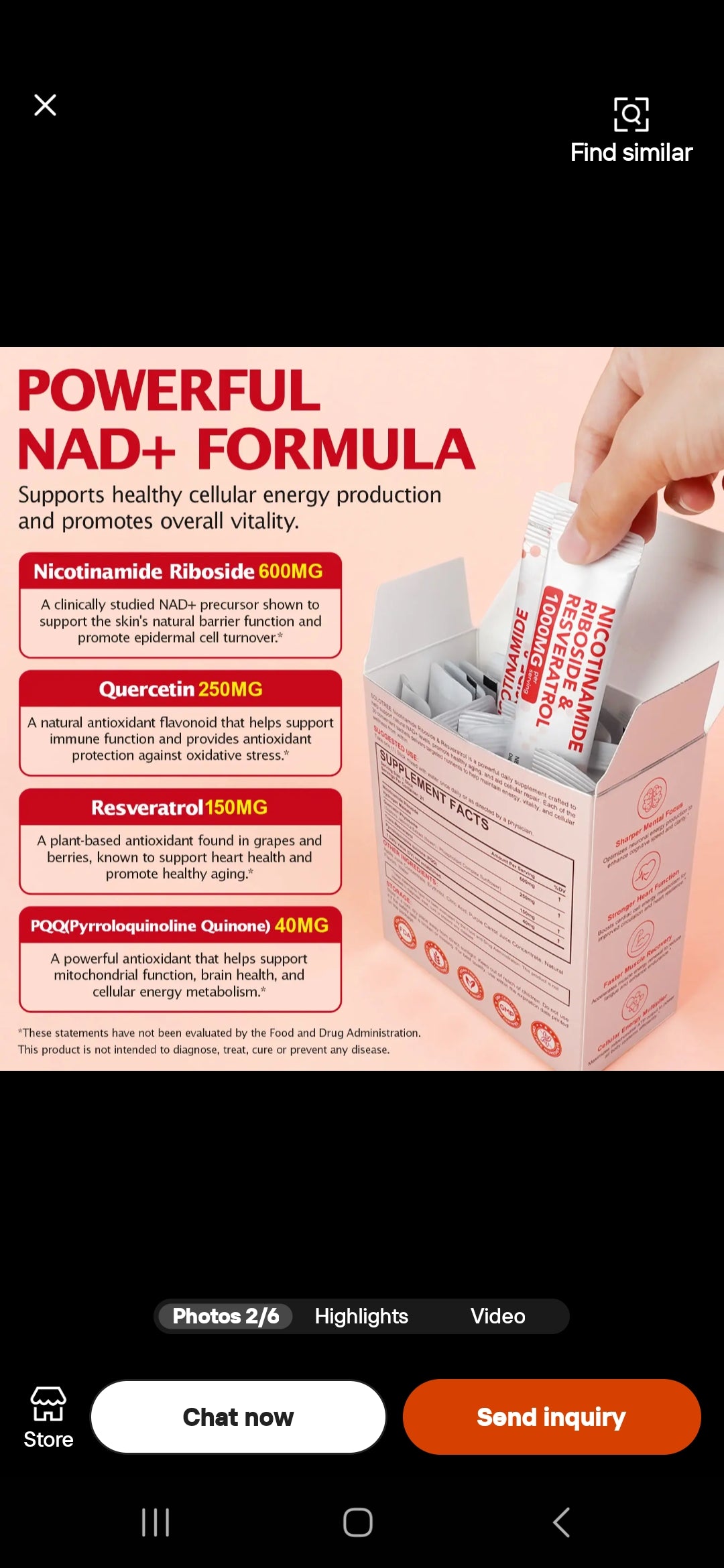 NICOTINAMIDE RIBOSIDE &RESVERATROL