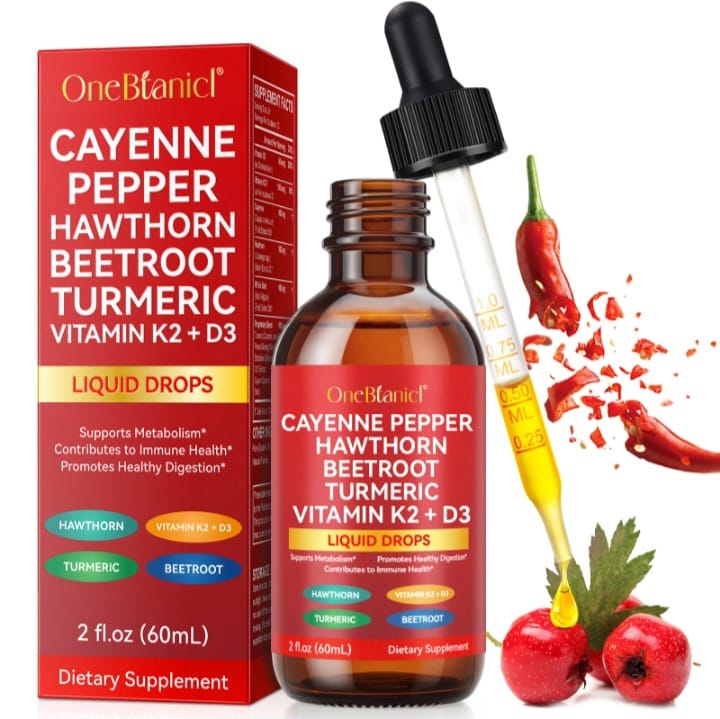 CAYENNE PEPPER, HAWTHORN, BEET ROOT