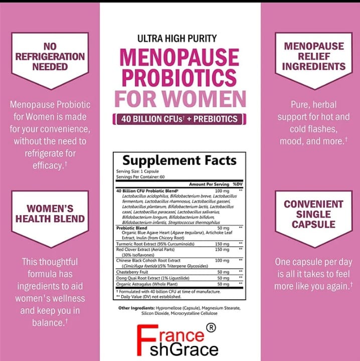 MENOPAUSE PROBIOTICS FOR WOMEN